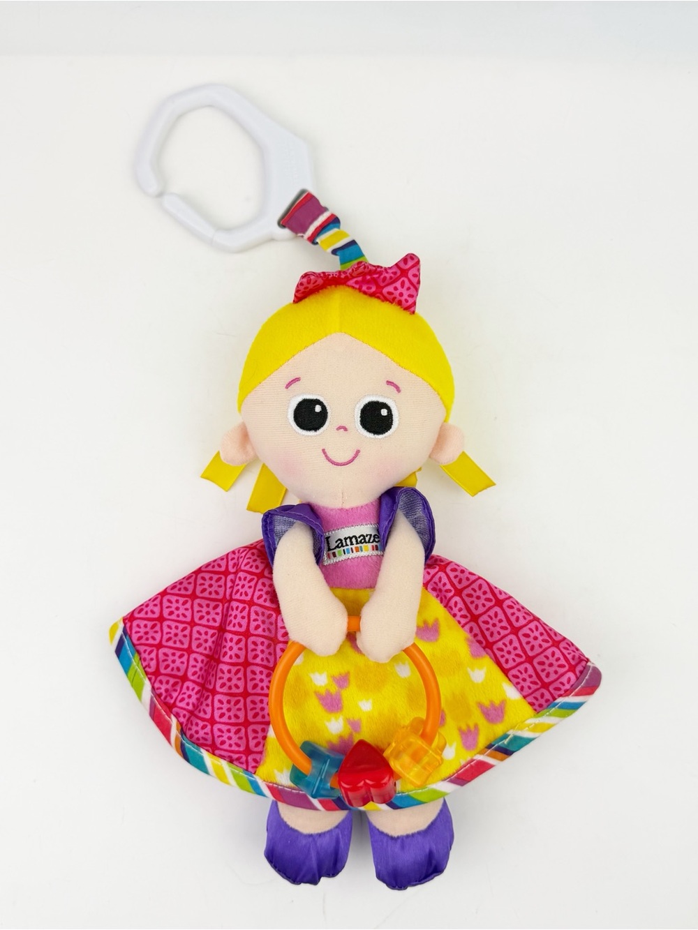 Tomy Lamaze Princess Sophie Clip & Go Soft Baby Plush Doll Baby Toy EUC